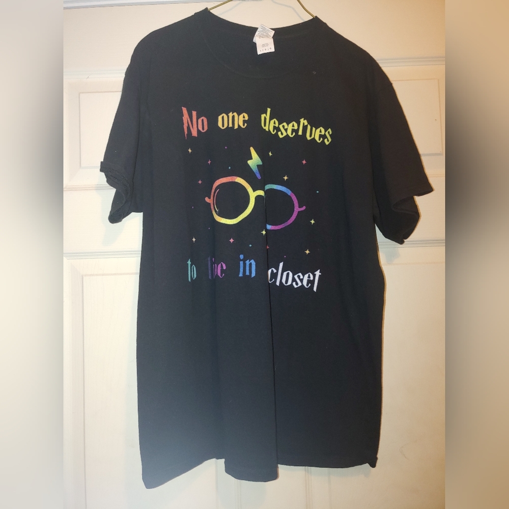 No one deserves to live in a closet tee